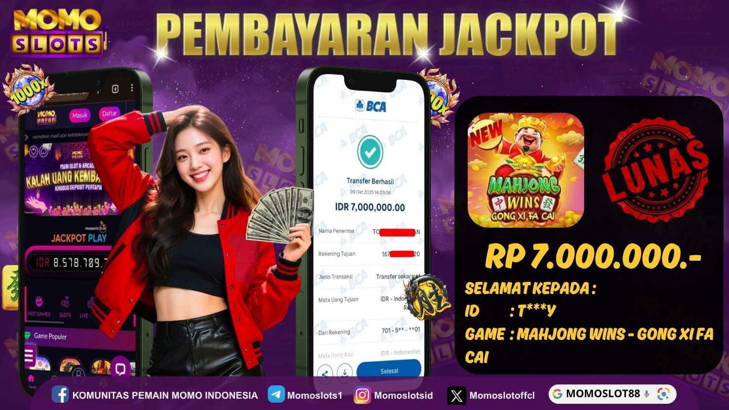 MOMOSLOTS JACKPOT SLOT MAHJONG WINS - GO XI FA CAI